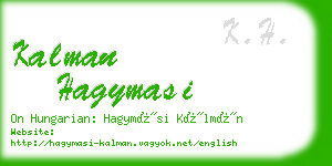 kalman hagymasi business card